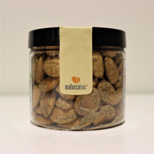Fried almonds with Mediterranean herbs. 125g PET
