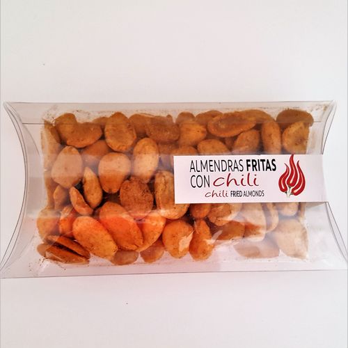 Fried almonds with chili. 100g snack