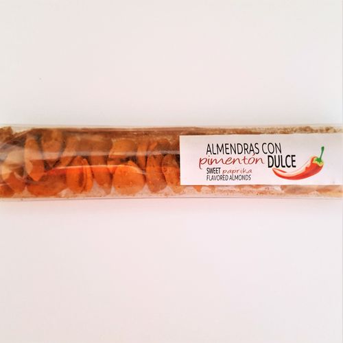 Fried almonds with sweet paprika. 30g snack