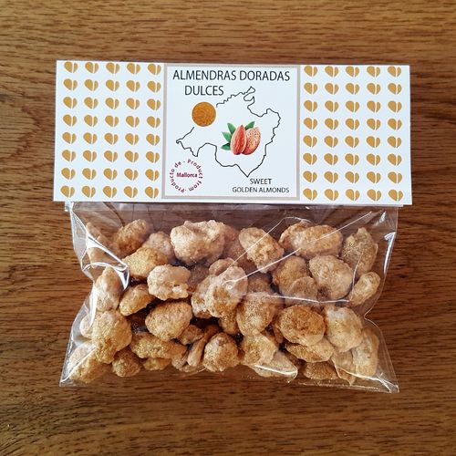 Sweet golden almonds. 90g bag
